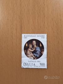 Francobollo Raffaele Sanzio - Natale 1983.