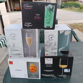 set bicchieri vino/cocktail/birra,bibite bormioli