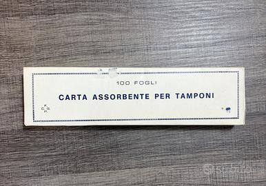 Carta assorbente vintage per tamponi