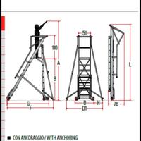 scala a castello professionale magazzino