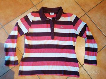 polo maniche lunghe lacoste donna tg M