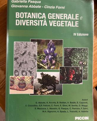 BOTANICA GENERALE E DIVERSITA VEGETALE 97888299297