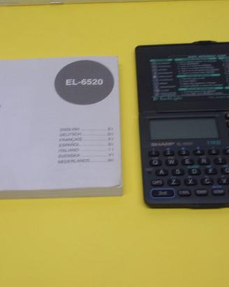 Sharp EL-6520 Electronic Organizer - memorizza Tel