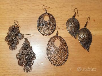 orecchini in metallo stile boho