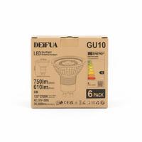 set 6 lampadine a led per faretti attacco GU10