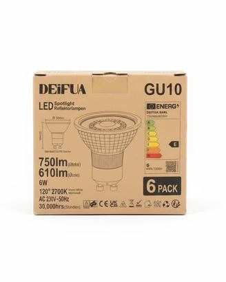 set 6 lampadine a led per faretti attacco GU10