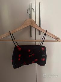 Top con stampa ciliegia