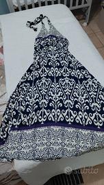 vestito donna in cotone  lungo 