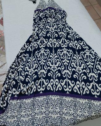 vestito donna in cotone  lungo 