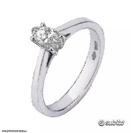 ANELLO SOLITARIO ORO 18kt. DIAMANTE MARQUISE 0,41