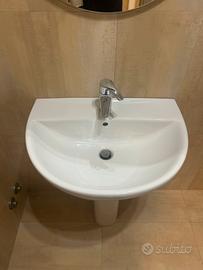 Lavabo Ceramica Globo con colonna – NUOVO – bagno