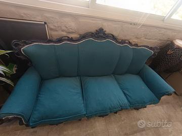 divano e poltrone stile barocco 