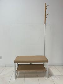 Panca con appendiabiti