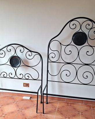 Testata e pediera letto in ferro primi del 900