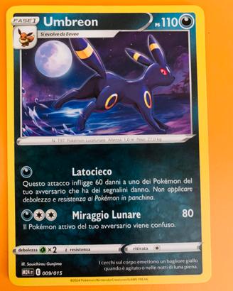 Lotto 3 Carte Pokemon: Umbreon, Charmander, Vulpix