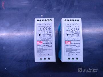 Coppia Alimentatori switching DIN Rail MEAN WELL
