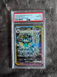 Vaporeon #205 PSA 10 Carta Pokémon Giapponese