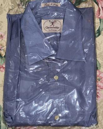  Camicia Uomo Chesterbridge Puro Cotone Viola