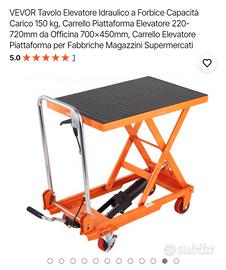 tavolo elevatore idraulico vevor