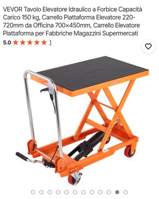 tavolo elevatore idraulico vevor