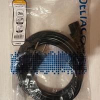 Cavo alimentazione Deltaco  3m CEE 7/7 IEC C13