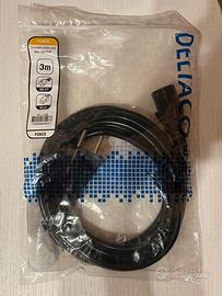 Cavo alimentazione Deltaco  3m CEE 7/7 IEC C13