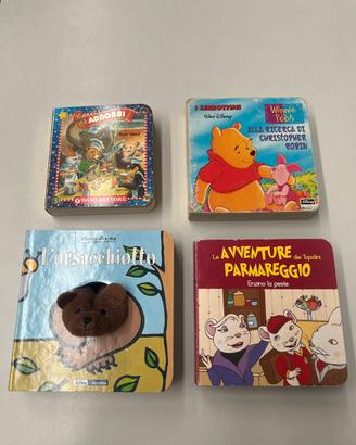 Lotto 4 libri cartonati per bambini