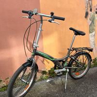 Bici pieghevole Atala Fold-colore grigio e verde!
