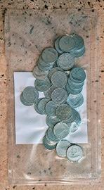 Lotto da 45 monete da 5 lire