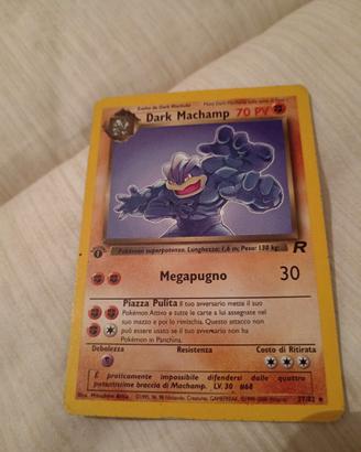 Carta Pokekon Dark Machamp Set Rocket