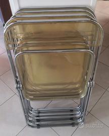 Set di 4 sedie Plia by Anonima Castelli