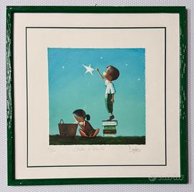 Quadro Fine Art Giclèe D. Santini stelle a volontá