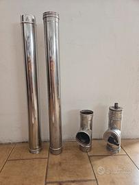 tubi acciaio stufa legna o pellets