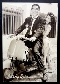Anthony Quinn, Autografo Originale - LOA