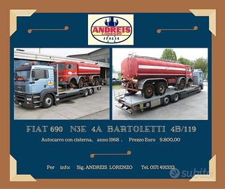 Veicolo storico con cisterna FIAT 690 N 3 E 4A BAR
