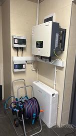 Kit 10kw fotovoltaico accumulo litio 6kw off grid