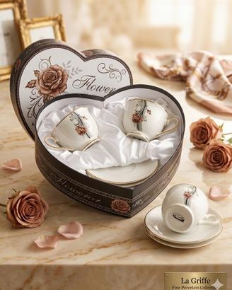 Set 2 tazzine La Griffe porcellana con scatola