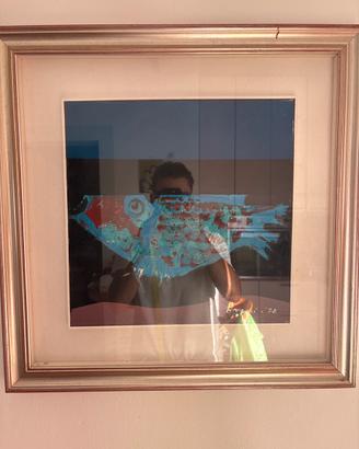 Quadro Bacosi: Pesce 55x55 cm