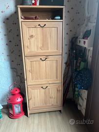 Scarpiera Ikea color noce