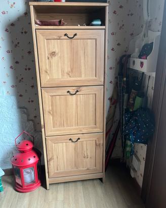 Scarpiera Ikea color noce