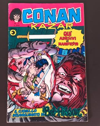 Conan e Kazar- N° 1 b- DEL 1975 - ed.Corno fumetto