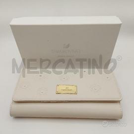 PORTA FOGLIO SWAROVSKI BIANCO SOLE