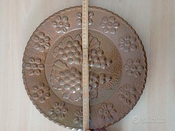 Piatto artigianale in rame