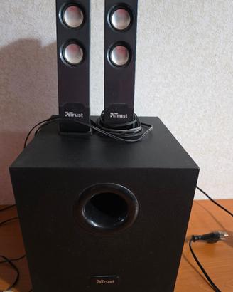 PC Trust 2.1 con Subwoofer - Funzionanti.