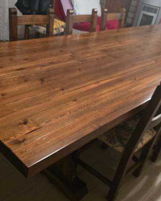 tavolo in legno massello 3 metri x 1 per salone 