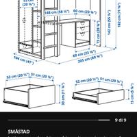 Cameretta Ikea con letto a soppalco