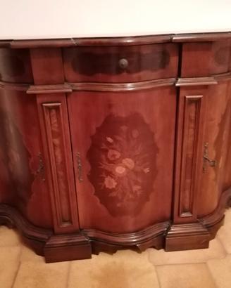 credenza con specchio e mobiletto 