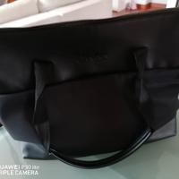 grande borsa in pelle nera