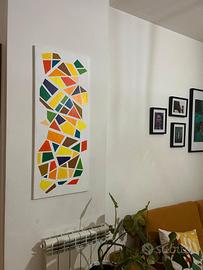 Quadro astratto moderno su tela – Arte geometri