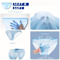 Mutande slip uomo semitrasparente invisibile tg M